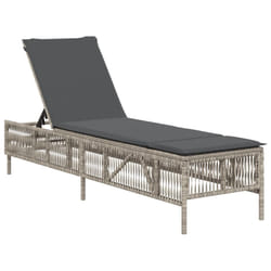 VidaXL 4002724 chaise d'extérieur Linge Siège rembourré Polyuréthane, Acier Gris