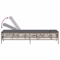 VidaXL 4002724 chaise d'extérieur Linge Siège rembourré Polyuréthane, Acier Gris - Vue supplémentaire 7