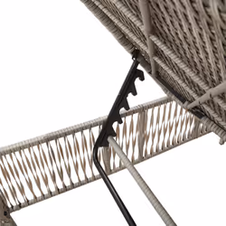 VidaXL 4002724 chaise d'extérieur Linge Siège rembourré Polyuréthane, Acier Gris - Vue supplémentaire 8
