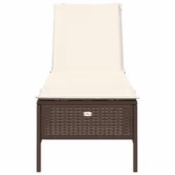 VidaXL 4002729 chaise d'extérieur Linge Siège rembourré Polyuréthane, Acier Crème, Blanc - Vue supplémentaire 4