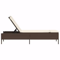 VidaXL 4002729 chaise d'extérieur Linge Siège rembourré Polyuréthane, Acier Crème, Blanc - Vue supplémentaire 5