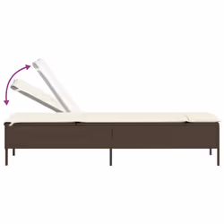 VidaXL 4002729 chaise d'extérieur Linge Siège rembourré Polyuréthane, Acier Crème, Blanc - Vue supplémentaire 7