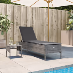 VidaXL 4002730 chaise d'extérieur Linge Siège rembourré Polyuréthane, Acier Crème, Blanc