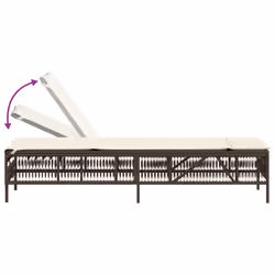 VidaXL 4002738 chaise d'extérieur Linge Siège rembourré Polyuréthane, Acier Crème, Blanc - Vue supplémentaire 7