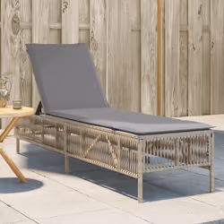 VidaXL 4002740 chaise d'extérieur Linge Siège rembourré Polyuréthane, Acier Gris
