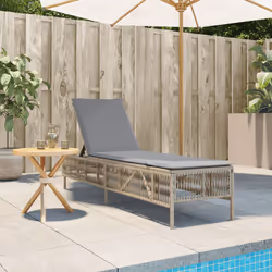 VidaXL 4002740 chaise d'extérieur Linge Siège rembourré Polyuréthane, Acier Gris
