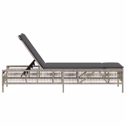 VidaXL 4002742 chaise d'extérieur Linge Siège rembourré Polyuréthane, Acier Gris - Vue supplémentaire 5