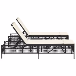 VidaXL 4002746 chaise d'extérieur Linge Siège rembourré Polyuréthane, Acier Crème, Blanc - Vue supplémentaire 4