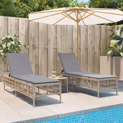 VidaXL 4002749 chaise d'extérieur Terrace Siège rembourré Polyuréthane, Acier Gris