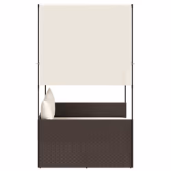 VidaXL 4002756 chaise d'extérieur Linge Siège rembourré Polyuréthane, Acier Crème, Blanc - Vue supplémentaire 4