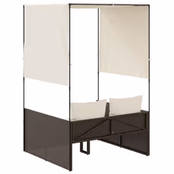 VidaXL 4002756 chaise d'extérieur Linge Siège rembourré Polyuréthane, Acier Crème, Blanc - Vue supplémentaire 5