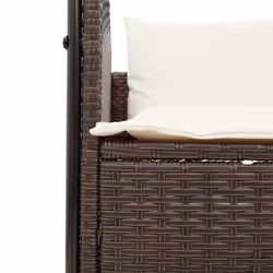 VidaXL 4002756 chaise d'extérieur Linge Siège rembourré Polyuréthane, Acier Crème, Blanc - Vue supplémentaire 7