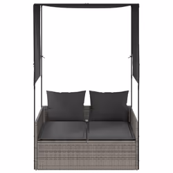 VidaXL 4002757 chaise d'extérieur Linge Siège rembourré Polyuréthane, Acier Gris