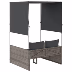 VidaXL 4002757 chaise d'extérieur Linge Siège rembourré Polyuréthane, Acier Gris - Vue supplémentaire 5