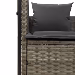 VidaXL 4002757 chaise d'extérieur Linge Siège rembourré Polyuréthane, Acier Gris - Vue supplémentaire 7