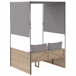VidaXL 4002758 chaise d'extérieur Linge Siège rembourré Polyuréthane, Acier Gris - Vue supplémentaire 5