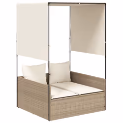 VidaXL 4002759, Linge, Siège rembourré, Polyuréthane, Acier, Crème, Blanc, 110 kg, 110 cm
