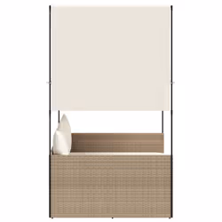 VidaXL 4002759 chaise d'extérieur Linge Siège rembourré Polyuréthane, Acier Crème, Blanc - Vue supplémentaire 4