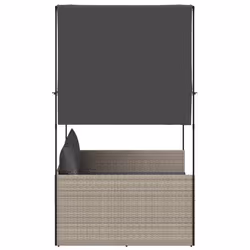 VidaXL 4002760 chaise d'extérieur Linge Siège rembourré Polyuréthane, Acier Gris - Vue supplémentaire 4