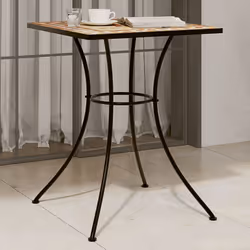 Cette table de bistrot mosaïque, avec un dessus de table en céramique imperméable, deviendra le point central de votre jardin ...