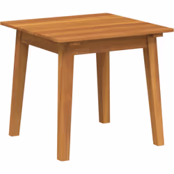 Cette table d'appoint carrée en bois d'acacia massif mélange praticité et look moderne. Elle est faite pour être utilisée deh ...