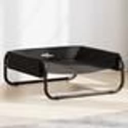 vidaXL Lit surélevé pour chien anthracite tissu Oxford et acier