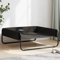 vidaXL Lit surélevé pour chien anthracite tissu Oxford et acier