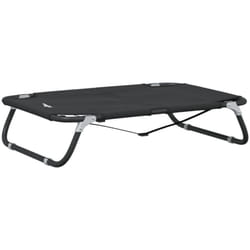 Lit pour chien pliable anthracite tissu Oxford et acier Vidaxl