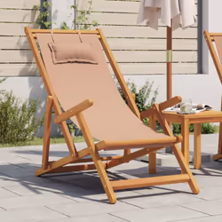 Profitez de vos temps libre avec cette confortable chaise de plage en bois ! La chaise inclinable sera un excellent supplémen ...