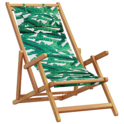 VidaXL 366562 chaise d'extérieur Terrace Siège rembourré Eucalyptus, Polyester Vert