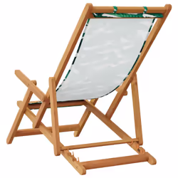 VidaXL 366562 chaise d'extérieur Terrace Siège rembourré Eucalyptus, Polyester Vert - Vue supplémentaire 6