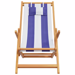 VidaXL 366563 chaise d'extérieur Terrace Siège rembourré Eucalyptus, Polyester Beige - Vue supplémentaire 4