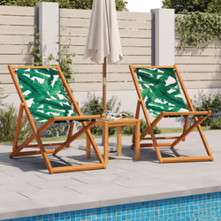 VidaXL 366566 chaise d'extérieur Terrace Eucalyptus, Polyester Vert