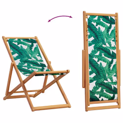 VidaXL 366566 chaise d'extérieur Terrace Eucalyptus, Polyester Vert - Vue supplémentaire 7