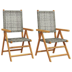 VidaXL 367652 chaise d'extérieur Terrace Bois d'acacia, Polyuréthane Gris