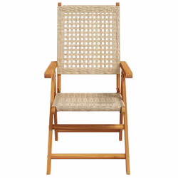 VidaXL 367653 chaise d'extérieur Terrace Bois d'acacia, Polyuréthane Beige - Vue supplémentaire 5