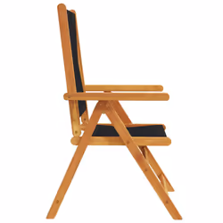 VidaXL 367654 chaise d'extérieur Terrace Bois d'acacia, Polypropylène (PP) Noir - Vue supplémentaire 6