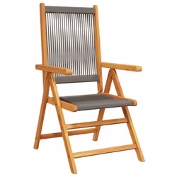 VidaXL 367655 chaise d'extérieur Terrace Bois d'acacia, Polypropylène (PP) Gris - Vue supplémentaire 4