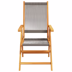 VidaXL 367655 chaise d'extérieur Terrace Bois d'acacia, Polypropylène (PP) Gris - Vue supplémentaire 5