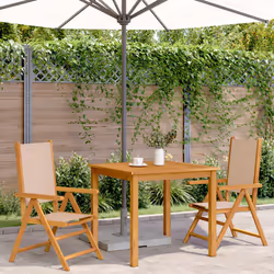 VidaXL 367659 chaise d'extérieur Terrace Bois d'acacia, Polyester Taupe