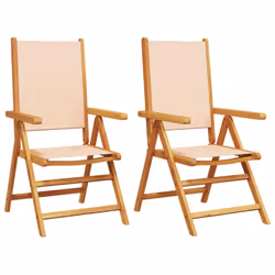 VidaXL 367660, Terrace, Bois d'acacia, Polyester, Beige, 110 kg, 570 mm, 700 mm