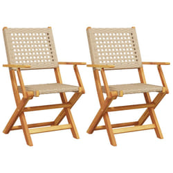 VidaXL 367665 chaise d'extérieur Terrace Bois d'acacia, Polyuréthane Beige