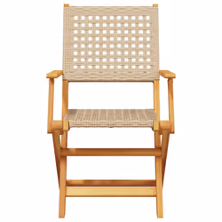 VidaXL 367665 chaise d'extérieur Terrace Bois d'acacia, Polyuréthane Beige - Vue supplémentaire 5
