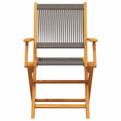 VidaXL 367667 chaise d'extérieur Terrace Bois d'acacia, Polypropylène (PP) Gris - Vue supplémentaire 5