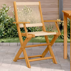VidaXL 367668 chaise d'extérieur Terrace Bois d'acacia, Polypropylène (PP) Beige
