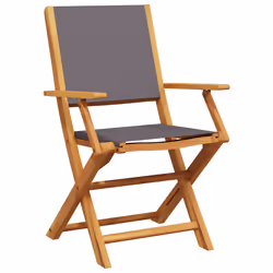 VidaXL 367670 chaise d'extérieur Terrace Bois d'acacia, Polyester Anthracite - Vue supplémentaire 4