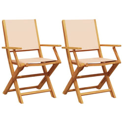 VidaXL 367672 chaise d'extérieur Terrace Bois d'acacia, Polyester Beige