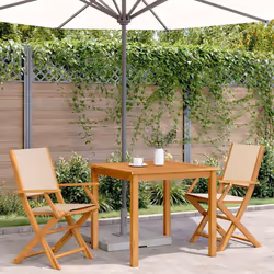 VidaXL 367672 chaise d'extérieur Terrace Bois d'acacia, Polyester Beige