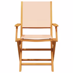 VidaXL 367672 chaise d'extérieur Terrace Bois d'acacia, Polyester Beige - Vue supplémentaire 5