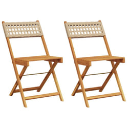 VidaXL 367677 chaise d'extérieur Terrace Bois d'acacia, Polyuréthane Beige